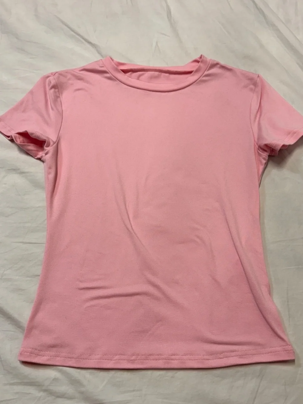 Pink fitted basic tee - Picture 2 of 3